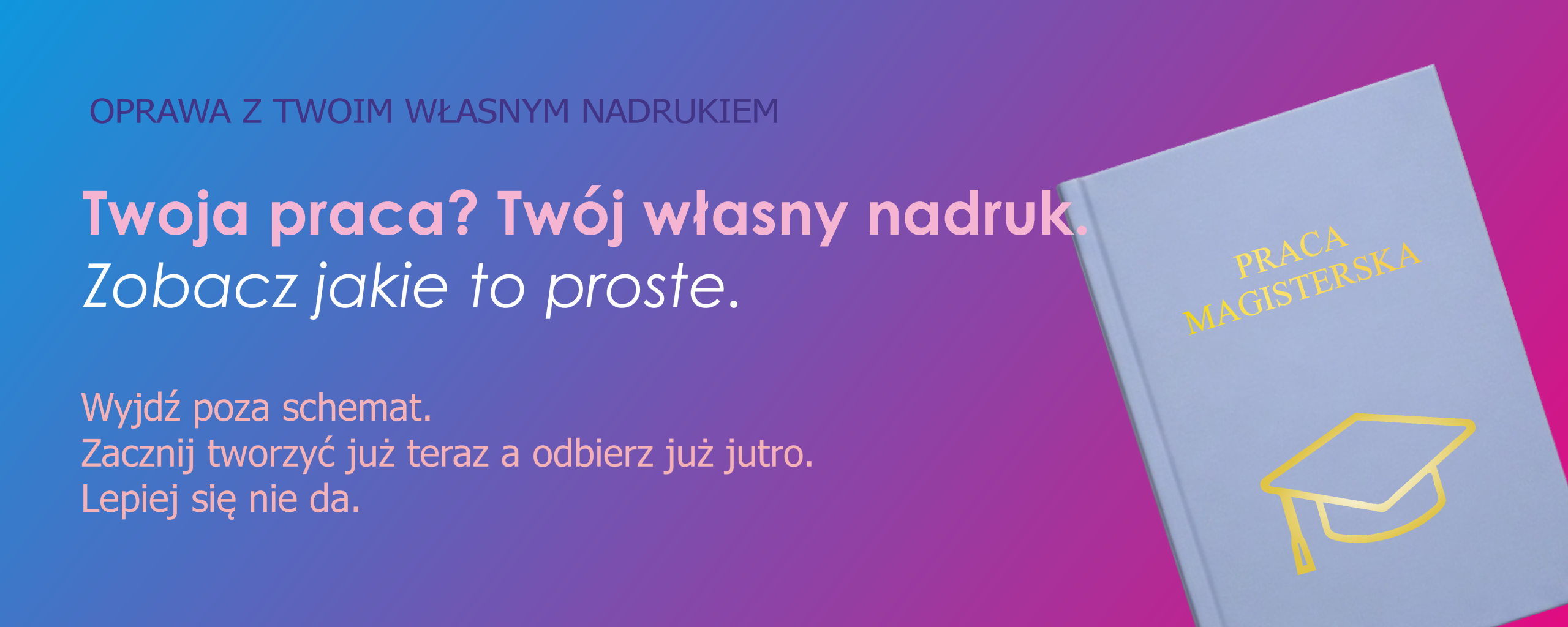 Okładka z twoim własnym, personalizowanym nadrukiem w Krakowie